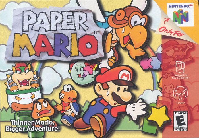 Paper Mario box art for Wii U